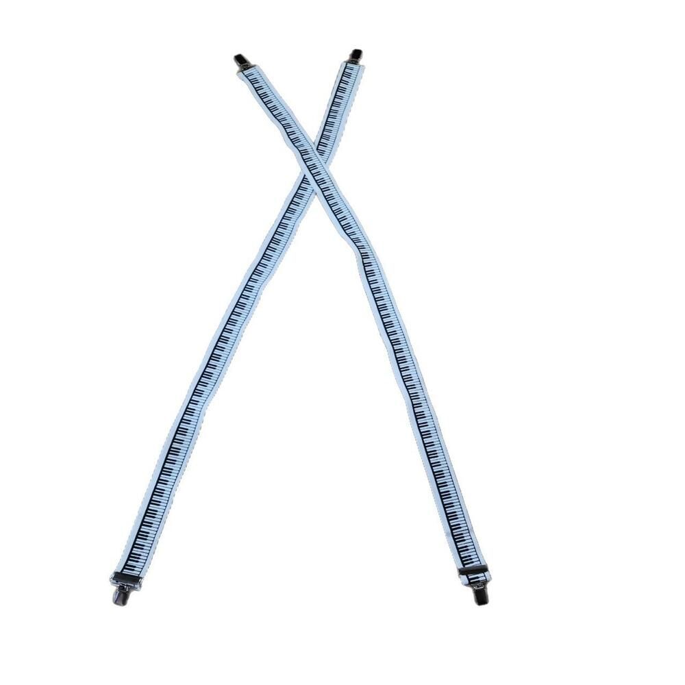 ADJUSTABLE PIANO KEYBOARD SUSPENDERS MUSIC BAND TEACHER